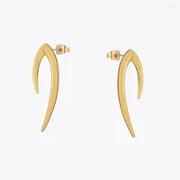 Stud Earrings ENFASHION In For Women Christmas Gold Color Blade Earings Piercing Pendientes Mujer Fashion Jewelry Gift E221437