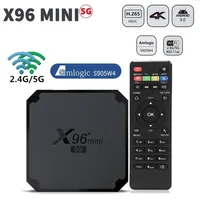 Set Top Box X96 mini 5G Smart TV Android 90 Amlogic S905W S905W4 24Ghz Wifi 3D 4K Media Player H265 HD x96mini 1GB8GB 221109