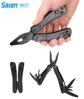 Folding Plier Multipurpose Outdoor Survival Portable 12 In 1 Non Slip Pocket Multi Tool Set For Men With PincersScrewdriver Blac8142517