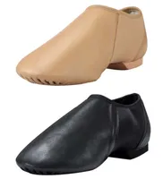 Chaussure de jazz en cuir Slipon Back et Brown Professional Dance Chaussures 2021 en 7618540