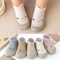 20sets Spring Baby Socks slipper Shoes Infant Color Matching Cute Kids Boys Shoes Doll Soft Soled Child Floor Sneaker Toddler Girls First Walkers