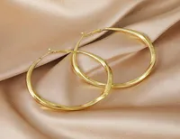 Orecchini a cerchio di grandi dimensioni COLORE GOLD per le donne Rotonda Big Circle Earring Party Club Personality Gifts2508024
