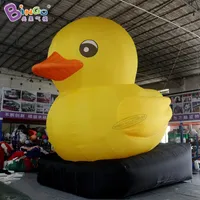 Newly design 6.6x4.7x6mH advertising inflatable cartoon duck with lights air blown animals balloon model for party event decoration toys sports-1