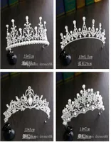 2022 Crystal Headpieces Tiaras Wedding Crowns Hair Jewelry Whole Fashion Girls Prom Party Dresses Accessories6129459