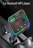 F4 Car Bluetooth FM Transmitter MP3 Player USB Charger Colorful Backlight Wireless FM Radio Adapter Hands for Phone TF Card7481341