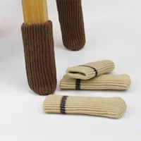 Chair Covers 4pcs set Leg Floor Protection Knitting Socks Anti-slip Table Furniture Feet Sleeve Cover Protectors For Household