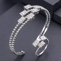 Necklace Earrings Set Jankelly Luxury Roundshape Bangle Ring Sets Fashion Dubai Silver Bridal For Women Wedding Brincos Para As Mulheres