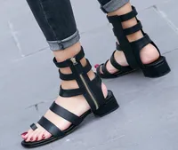 Fashion women039s sandals summer Flat Shoes Sexy ankle HIGH BOOTS leisure beach ROMAN2749343