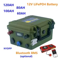 12V 120AH 100AH 80AH 60AH LiFePO4 Battery 12V lifepo4 battery pack 100ah 120AH Lithium iron phosphate battery with 10A Charger