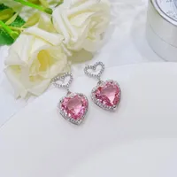 Stud Earrings WPB Original Design Heart Shining High Carbon Diamond Women Luxury Jewelry Gifts Party Festive