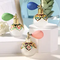 60 X Vintage Zinc Alloy Airbag Essential Oil Bottle 1.7oz Empty Refillable Butterfly Perfume Bottle Great for Home Decoration Cocktail 50ml