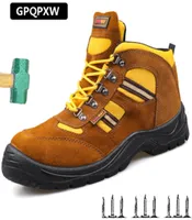 أحذية السلامة Safetoe S3 مع أحذية سلامة العمل الخفيفة الوزن الخفيفة مع جلد مقاوم للماء للرجال والنساء Botas Hombre 20091185871