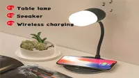 3 in 1 Flexible LED Desk Lamp USB Charging with Wireless Charger Bluetooth Speaker Table Light Smart Touch Dimmer Lighting Phone C2766949