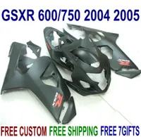 customize ABS fairing kit for SUZUKI GSXR600 GSXR750 2004 2005 K4 GSXR 600 750 04 05 all matte black fairings set FG671177030
