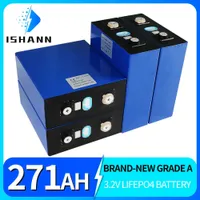 Brand New 4-32PCS Lifepo4 271Ah Battery 3.2V Iron Phosphate Batteri Deep Cycle DIY RV Golf-Cart Cells Pack And Solar System Cell