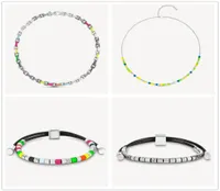 PARADISE MONOGRAM PARTY Luxury designer Pendant Necklaces Fashion Stainless Steel Link Chain Bracelets For Women Girl Men Charm Br5602033