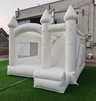 Outdoor Inflatable Slide White Wedding Trampoline Playhouse EuropeanStyle Household Children039s Bouncy Castle Small Trampolin1284574