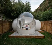 4M Double Rooms Tent Blower Bubble El Outdoor Camping Tent Bubble House para escaparate de jardín Fábrica de carpas de boda 9773625