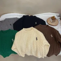 Autumn Baby Girls Boys Sweaters Coat Kids Pullover Knitting Pullovers Topps Boys Girls Long Sleeve tr￶ja 2-7T