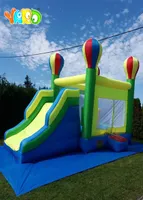 Chinese Factory Nylon Inflatable Rainbow balloon Shape Trampoline Inflatable Slide Combo Bouncy Castle Jumping Bouncy House5188372