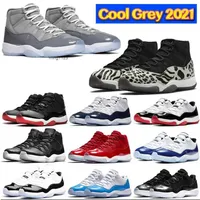 Basketball Shoes Trainers Designer Sneakers Cool Grey Blue Citrus Platinum Tint Snake Navy High 11 11S Bred 25Th Anniversary Concord 45 JORDON
