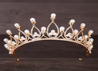 Barokke parels kristal bruids kronen haarbanden goud bruids tiaras hoofdbanden bruiloft diadeem koningin kroon tiara bruiloft sluier haar acc8321858