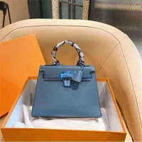 Designer Kellies Handbags Herme Women Leather Luxurys Clutch Bag Women Original Brand Fashion Gold Silver Buckle