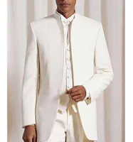 Vintage Long Groom Wedding Tuxedos 2018 Three Piece Custom Made Single Breasted Men Suits Jacket Pants Vest5554921