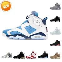 Basketball Running Shoes Basketball Shoes Washed Denim Red Oreo University Blue Bordeaux Electric Green Infrared White 6 6S Mens Cactus Dmp