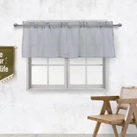 Curtain Window Wear Rod Style Thin Valance Light-transmitting Yarn Short Kitchen Bedroom Drape Household Supplies