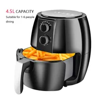 Air Fryers Smart 4 5L Large capacity Household Multi functional Oil free Smokeless Electric Oven 220V 221130