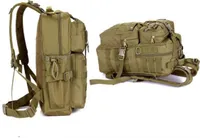 Outdoor Military Tactical Assault Camo Soldier Backpack MOLLE System 3 jours Saver Bug Out Sac Survival Police 5pcslots7275709