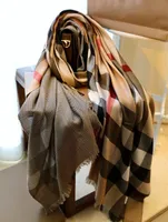 Дизайнер бренда каша -шарф шерсть классические мужчины женщины зимняя мода полосатая клетчатая буква платцы