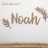 Decorative Objects Figurines Personalized Wooden Name Sign Wood Letters Wall Art Decor for Nursery or Kids Room large size 221129