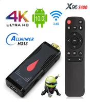 TV Stick Android 100 X96 S400 TV Stick Android X96S400 Allwinner H313 Quad Core 4K 60FPS 24G WiFi 2GB 16GB TV Dongle Vs X96S258I8703068