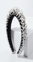 Baroque pearls headband for women luxury designer bride wedding statement headbands fashion Bohemian pearl hair jewelry birthday g1162020