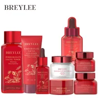 BREYLEE Red Pomegranate Essence Facial Skin Care Whitening Set Moisturizing Anti-aging Smoothing Skin Wrinkle Anti-oxidant
