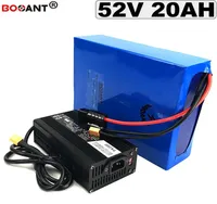 52v lithium battery for electric bike Ebike scooter 52v 15ah 20ah 25ah 30ah Rechargeable battery 52v 1000w 1500w 5A Charger5613355