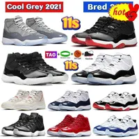 Basketball Shoes Designer Sneakers High Cool Grey Low Bred Concord Blue Bright Citrus Mens 11S 11 45 Legend 25Th Anniversary Space Jam