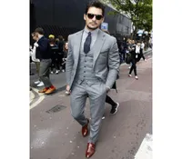 Fashion Casual Men Suit Set Slim Fit 2018 JacketPantsVest Custom Made Men Suits For Wedding Prom Business Groom Man Blaze7832122