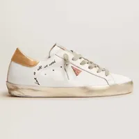 Tasarımcı Sneakers Superstar Doold Kirli Spor Ayakkabıları Altın Moda Erkek Kadın Top Yıldız Ayakkabı Beyaz Deri Düz Ayakkabı 2022 Kalite Lüks Kutu No433