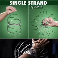 Magic Flow Ring Toys Toroflux Kinetic Spring Funny Outdoor Game Spinner 3D Arm Invective Truction Right