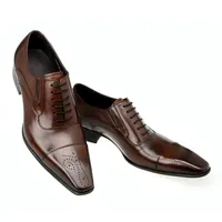 Career men dress shoes business big size brogue shoes wedding oxfords