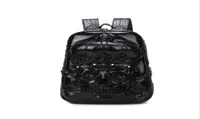 fashion men and women backpack 3D skull head rivet backpack stylish travel bag1209323