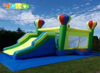 Chinese Factory Nylon Inflatable Rainbow balloon Shape Trampoline Inflatable Slide Combo Bouncy Castle Jumping Bouncy House6620301