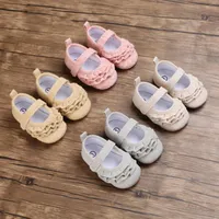 First Walkers Toddler Baby Girls Mary Jane Flats Princess Non-Slip Training Shoes Wedding Dress Ruffles Moccasins