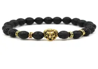 Diffuser Jewelry Antifatigue Lava Natural Stone lion Head Charms Strands Bracelets Volcanic Rock Bracelets Prayer Beads Bracelet 7200767