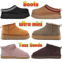 New winter snow boots australia Classic ultra mini Tazz Suede platform Neumel Suede Shearling boot womens slides chestnut Charcoal designer ankle booties EUR 34-43
