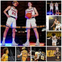 Wyoming Cowboy Marcus Williams Hunter Thompson Kenny Foster Kwane Marble II Graham Ike Xavier Dusell College Basketball Jersey