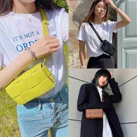 Designer Handbags Venetas Bottegas & Me Jodie Chest Bag Cassette Mini Women's Woven Waist Leisure Men's and One Shoulder Small Square